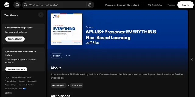 Spotify page for EVERYTHING Flex-Based Learning